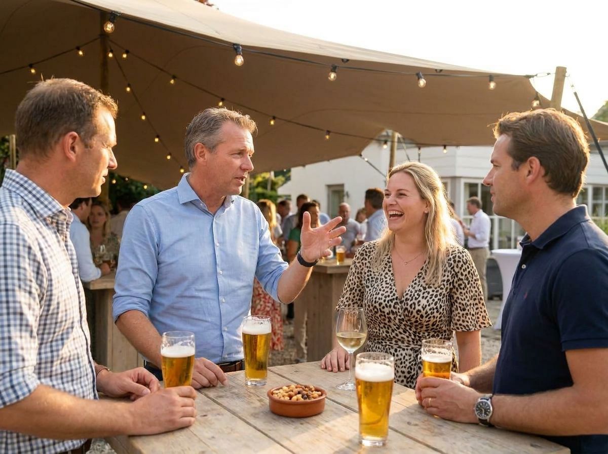 Zakelijk event met stretchtent